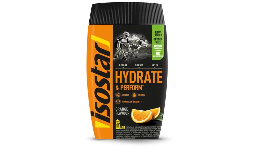 ISOSTAR Hydrate & Perform im isotonischen Getränke Test